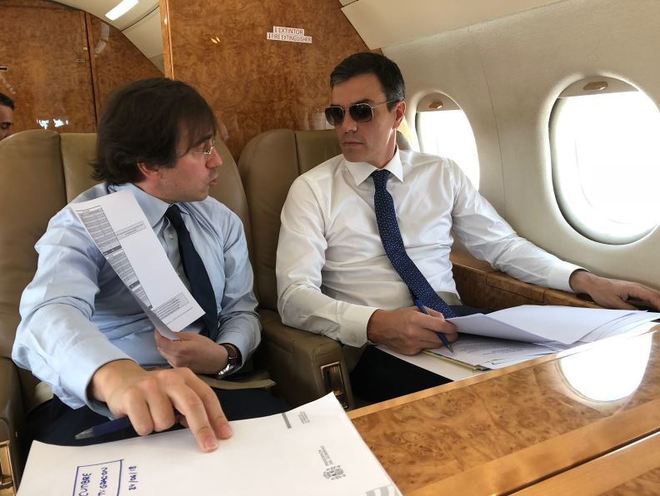 El falcon de Pedro Sánchez falló en el despegue y le obligó a cambiar de avión