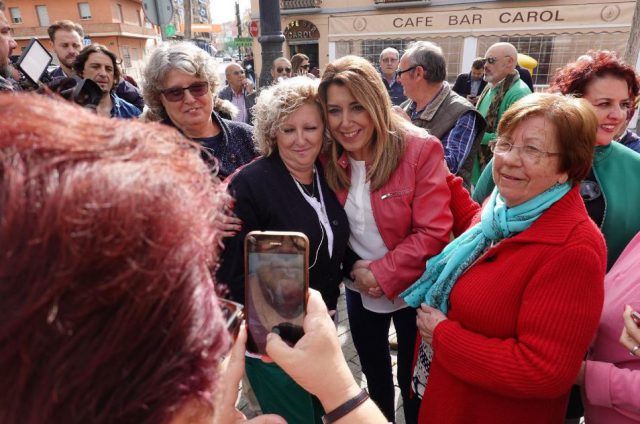 Susana Díaz, en campaña