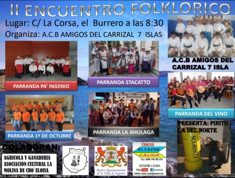 VILLA DE INGENIO: El Folklore ameniza éste viernes El Burrero