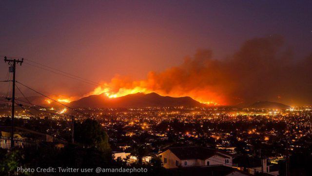 incendio noche