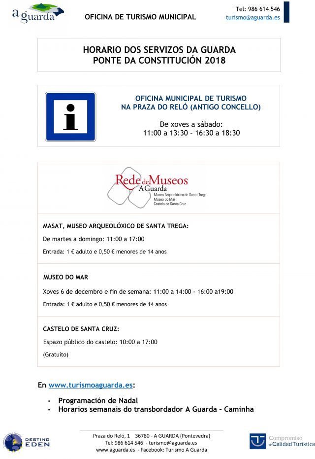 NP 04122018 Horarios dos servizos turísticos na Ponte da Constitución na Guarda (2)