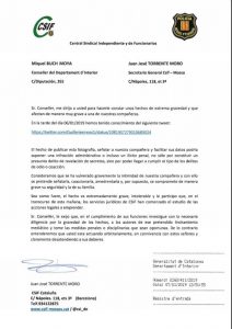 Csif Denuncia La Persecución A Una Agente De Los Mossos D’esquadra Por El Sector Más Independentista Del Cuerpo 1 Csif