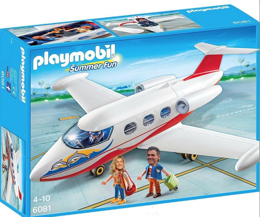 Así es el Playmobil de Sánchez, su mujer y el Falcon