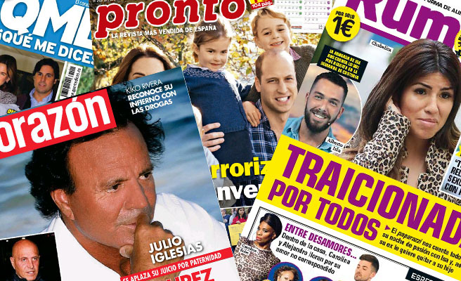 Kiosco Rosa: las portadas de la prensa del corazón de los lunes
