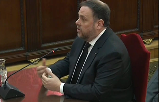 Junqueras se define como un preso político: «Nada de lo que hemos hecho es delito»