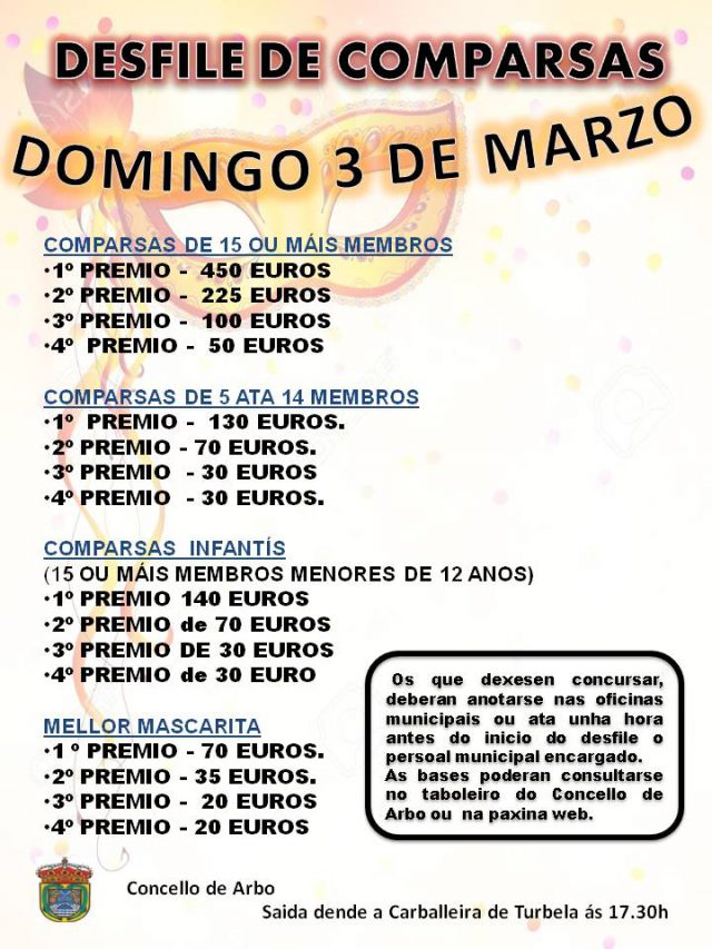 CARTEL DOMINGO DE COMPARSAS 2019