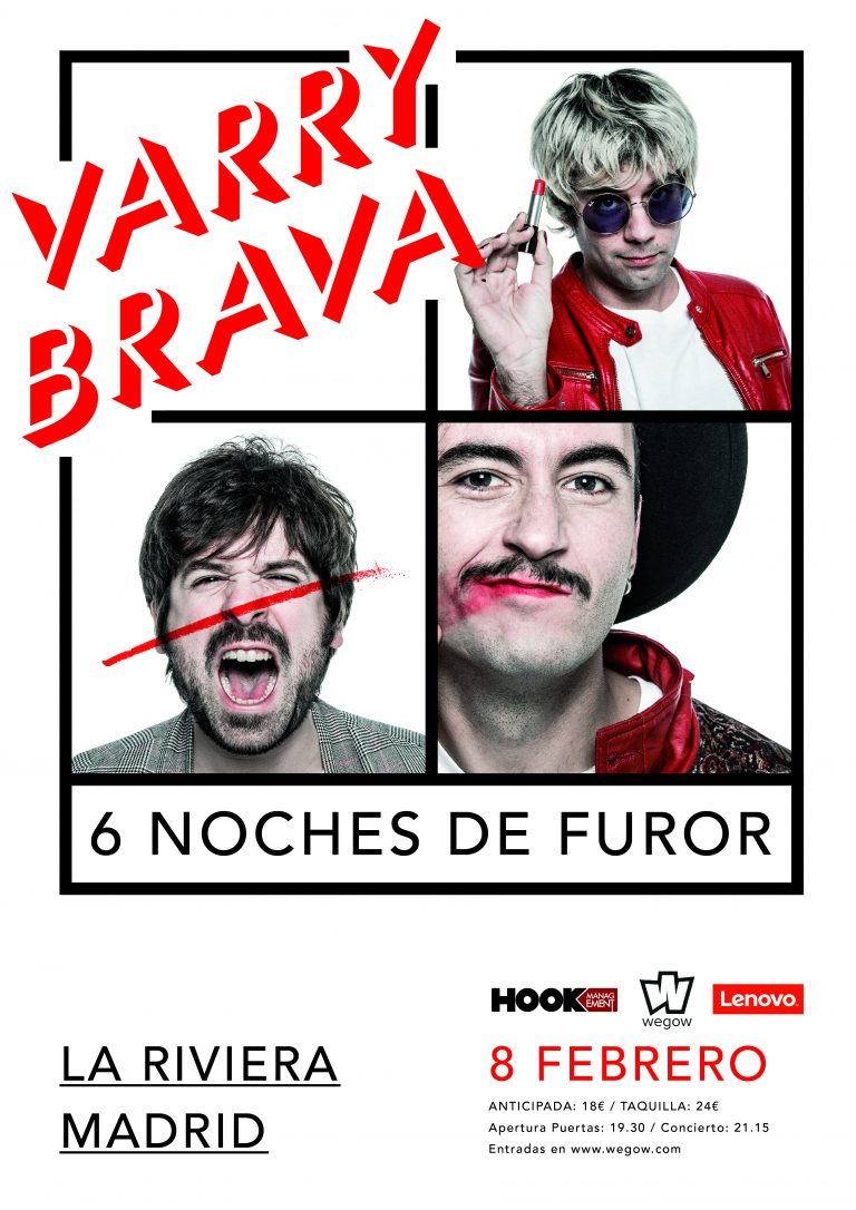 La gira «6 noches de furor» de Varry Brava llega este viernes 8 de febrero a La Riviera
