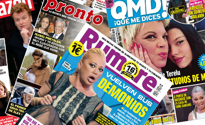 Kiosco rosa: portadas de las revistas del corazón