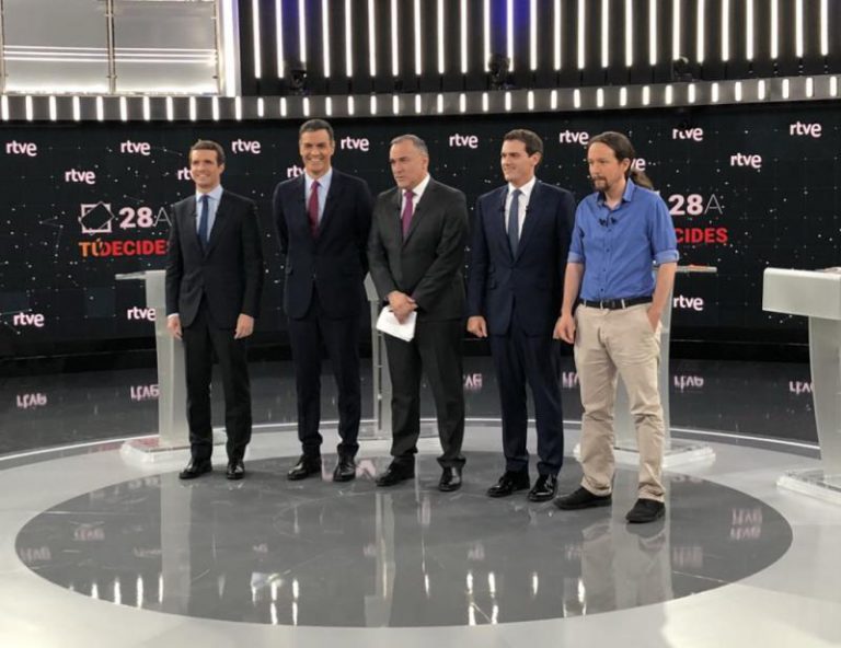 Los momentos más tensos del primer debate entre Sánchez, Casado, Rivera e Iglesias
