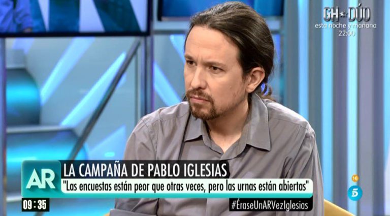 Pablo Iglesias se lía con el refranero: «Cuando las barbas de tu vecino ardan, moja las tuyas»