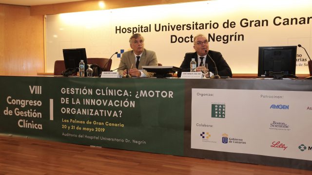 José Manuel Baltar, junto a Juan del Llano en el VIII Congreso de Gestión Clínica