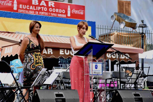 Onalia Bueno Y Grimanesa Pérez En El Acto De Apertura De Expo Mogán 2019