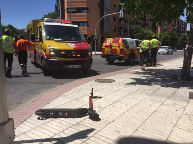 Patinete accidente