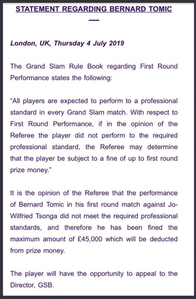 Wimbledon Retira El Premio De 50.000 Euros A Un Tenista Por Su Desidia Durante Un Partido 1 Captura De Pantalla 2019 07 04 A Las 16.15.49