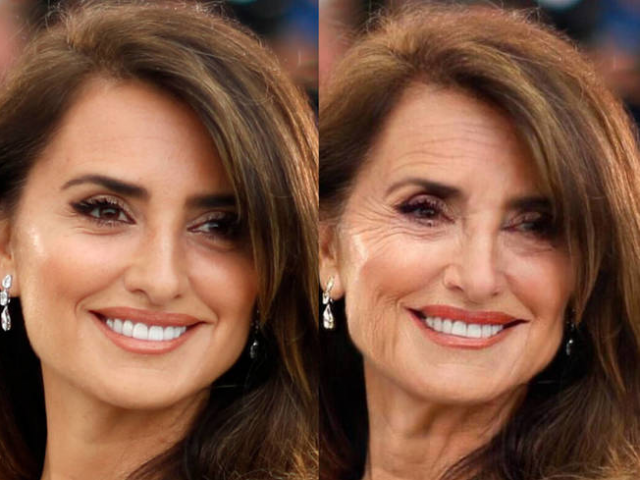 Así son algunos de nuestros famosos envejecidos con 'FaceApp' 26 F penelope