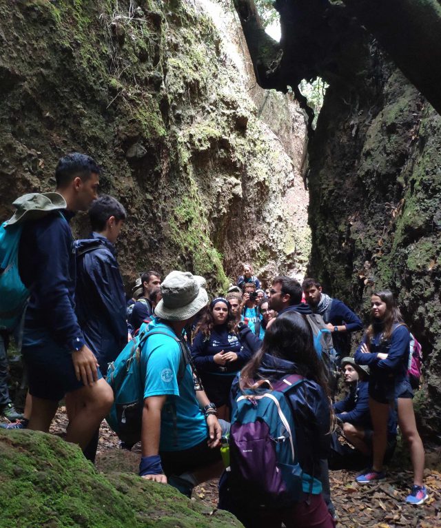 Participantes De Ruta 7 En Un Sendero En La Finca De Osorio