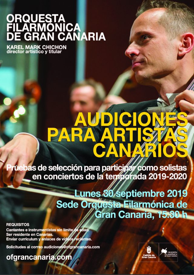 Audiciones Artistas Canarios Ofgc Cartel