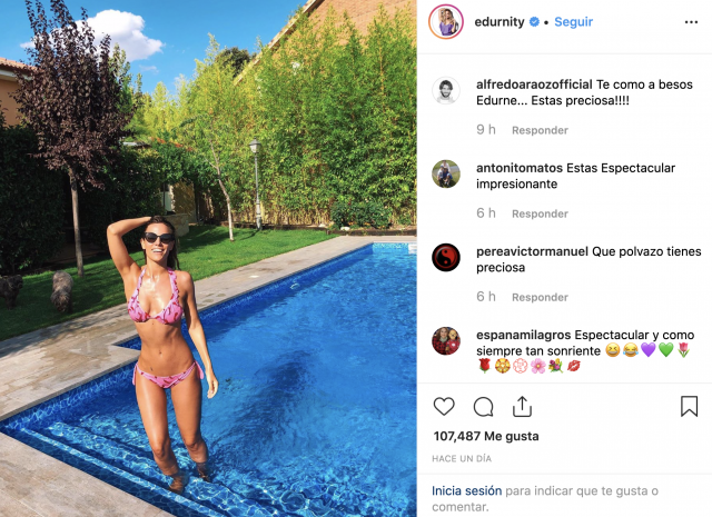 &Quot;Agosto..a Gusto&Quot;: El Espectacular Posado Veraniego De Edurne 1 Captura De Pantalla 2019 08 06 A Las 12.02.32
