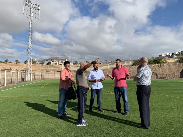 Diego Ojeda Y Jonay López Campo De Fútbol De Melenara