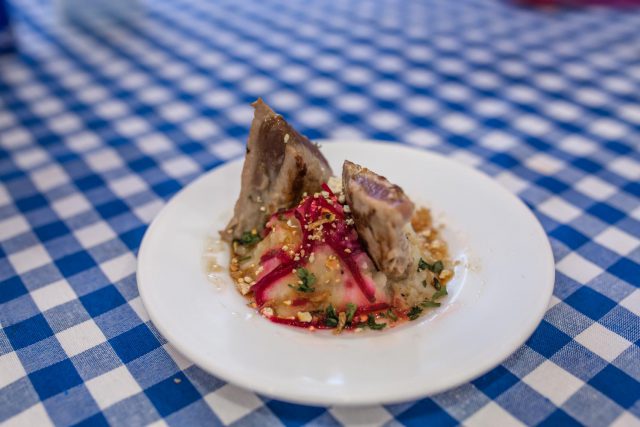 Ganador Concurso Mejor Tapa. Atún Con Parmentier De Papa Y Coliflor Del Bar La Jaca