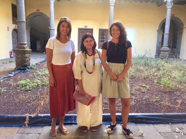 Yaiza López Landi, Mª Antonia Perera y María José Roca