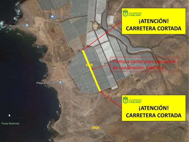 cierre carretera