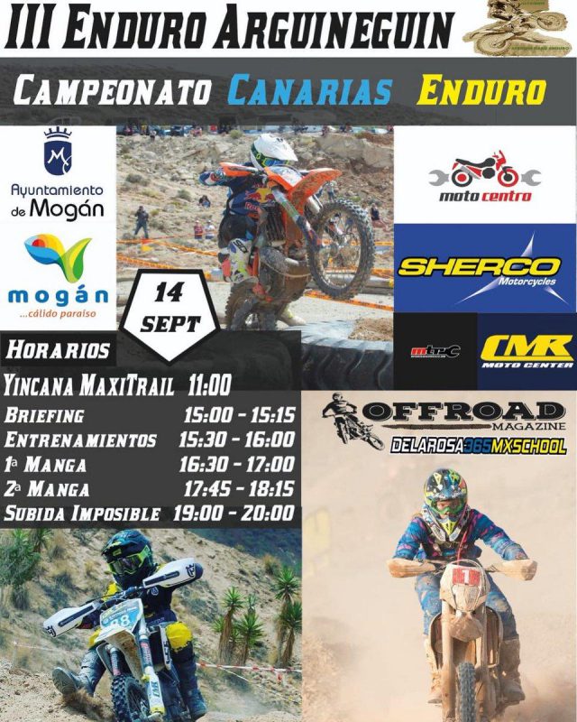 Cartel III Enduro de Arguineguín