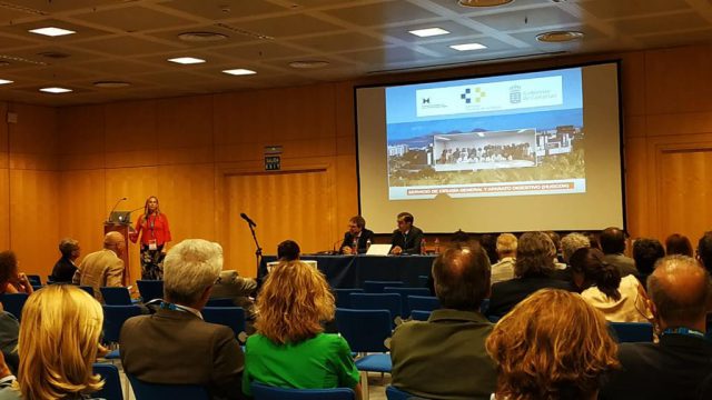 La doctora Acosta, durante su participación en el Congreso Mundial celebrado recientemente