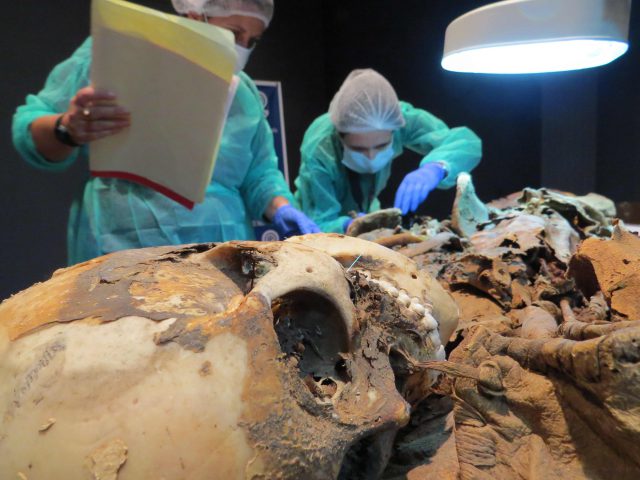 Dos Arqueólogas Analizan Los Restos De Uan Momia 1