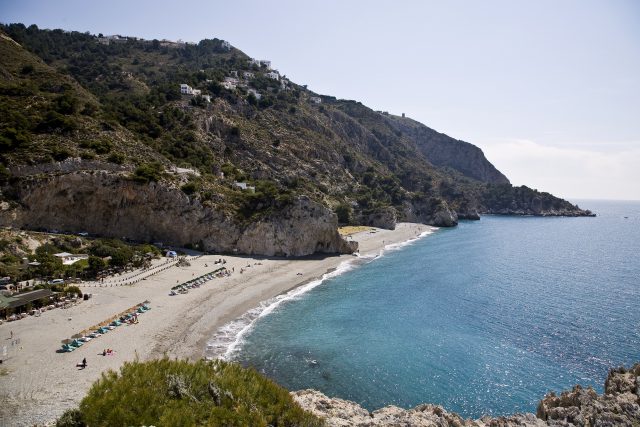 Playas de Cantarriján, en La Herradura (Almuñécar)