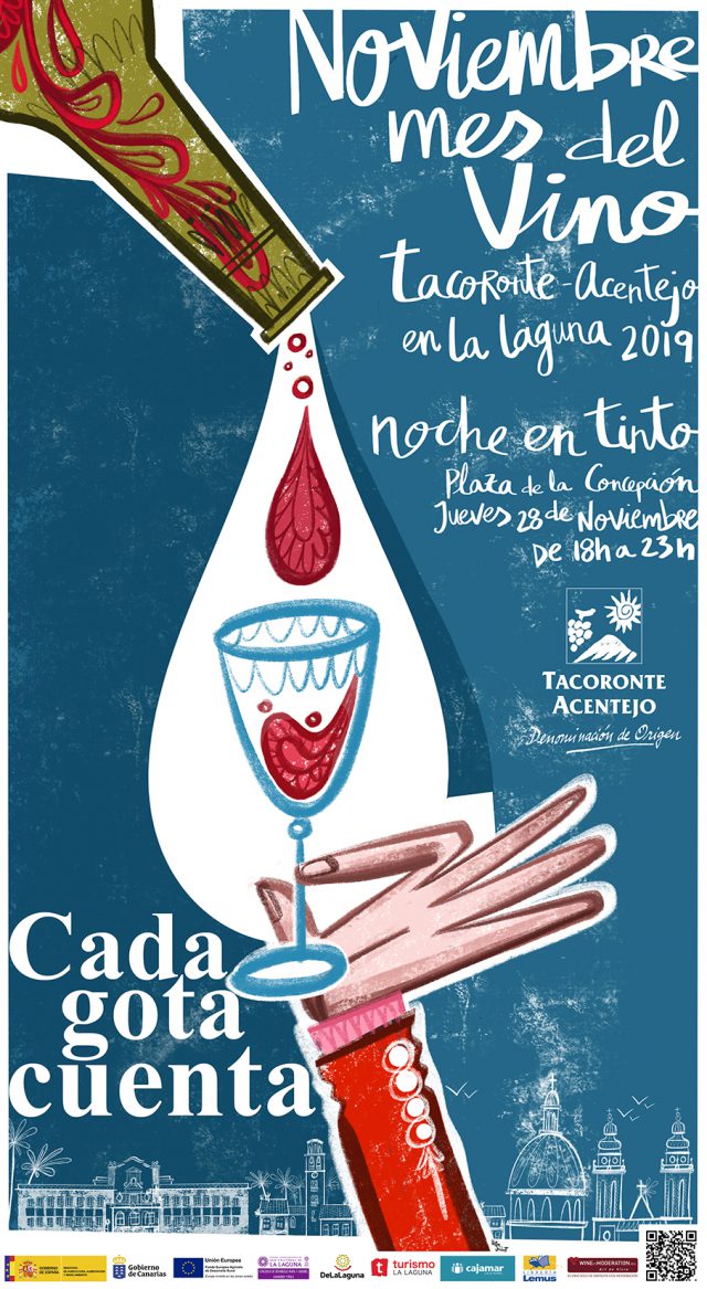 Cartel Mes Del Vino