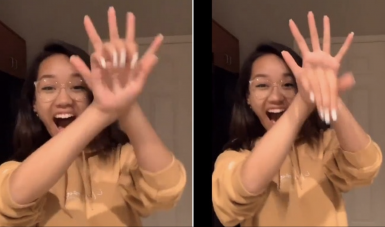 Ilusión óptica: ¿por dónde mete la mano esta mujer?