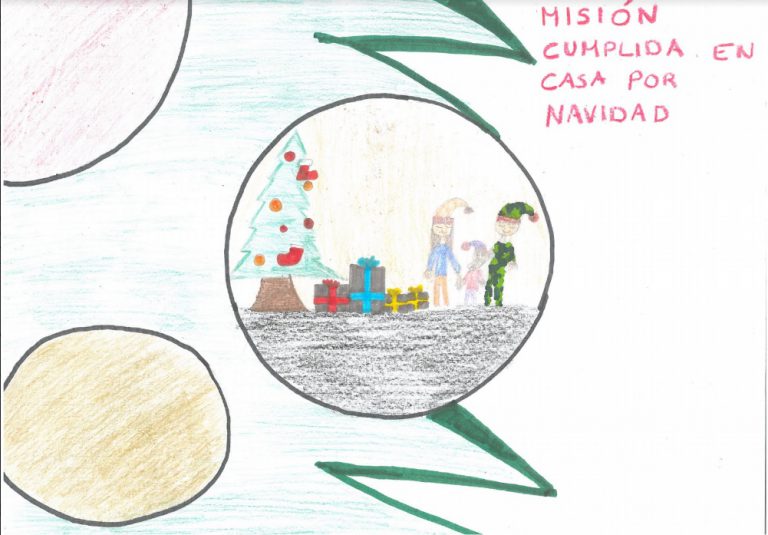 Ingrid Aisha  Carvalho Hernández Ganadora del V Concurso de Tarjetas Navideñas «Capitanía General de Canarias»
