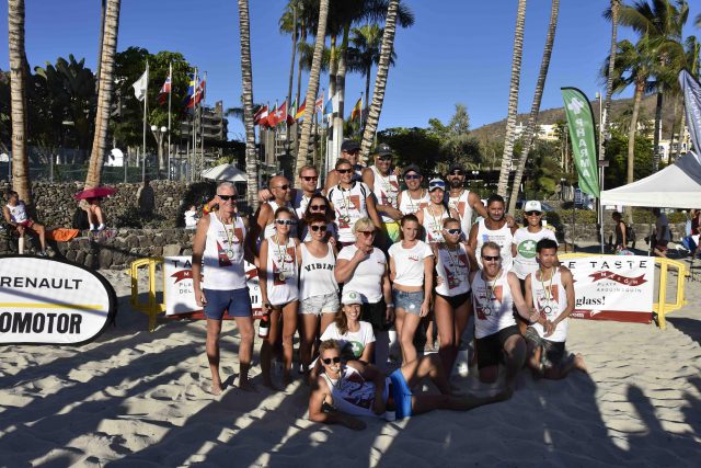 Foto General De Los Podios De Este Domingo Del V Beach Volley Tournament International 3X3