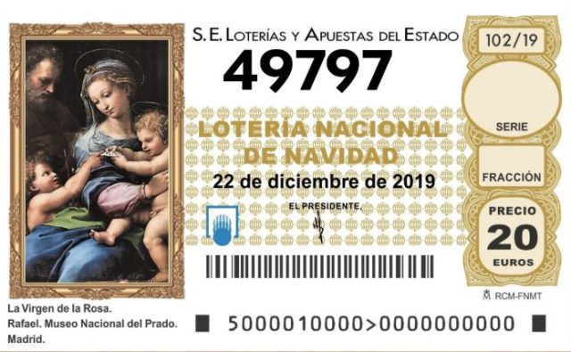 Lotería de Navidad 2019: consulta la lista de números premiados 5 cuarto premio 2