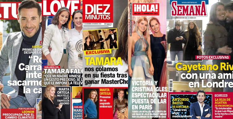 Kiosco rosa: portadas de las revistas del corazón