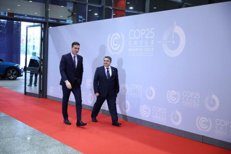 Sánchez pide «ambición» para «pasar de las palabras a los hechos» en la lucha contra el cambio climático