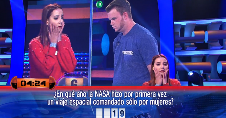 Una concursante de ‘¡Ahora caigo!’ sitúa la NASA en la Edad Media