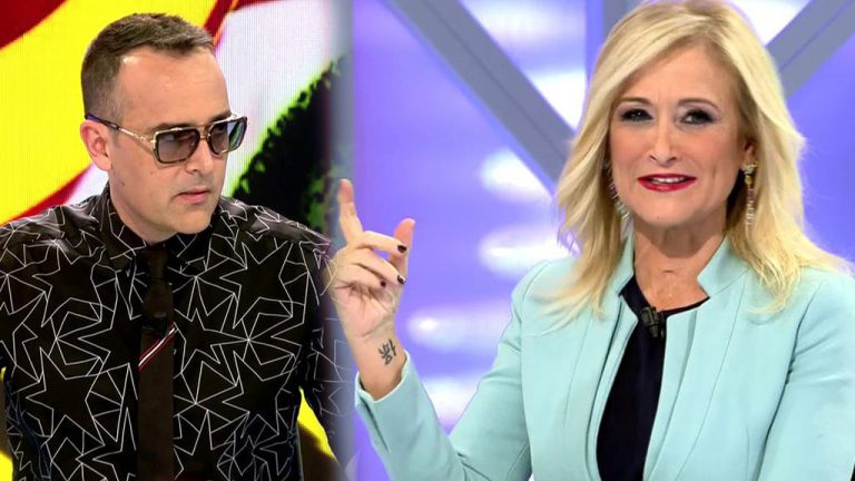 Risto, a Cristina Cifuentes en su debut como colaboradora de ‘Todo es mentira’: «¿Hay cremas contra el coronavirus?»