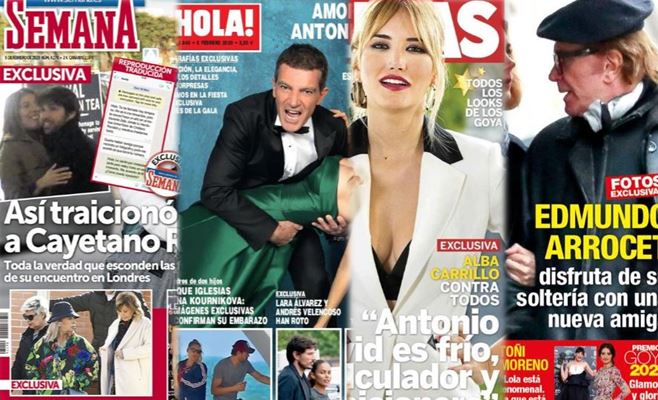 Kiosco rosa: portadas de las revistas del corazón