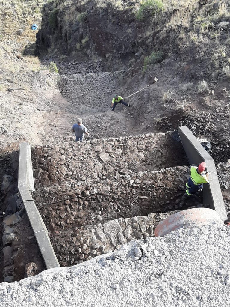 El Cabildo finaliza la construcción del muro de contención en la vía de Igueste de San Andrés