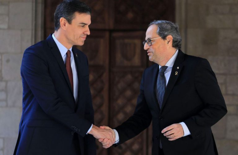 Torra, en contra de lo que es habitual, comparecerá en La Moncloa en la sala de prensa principal