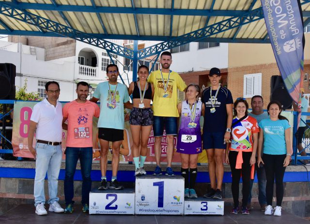 Podio 10 Km Masculino Y Femenino De La Carrera Popular De Arguineguín 2020