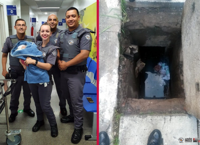 Resultado de imagen para recién nacida en brasil en una alcantarilla