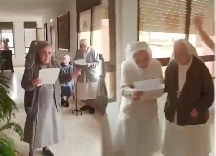 El vídeo viral de unas monjas cantando ‘Resistiré’ para animar a los más necesitados