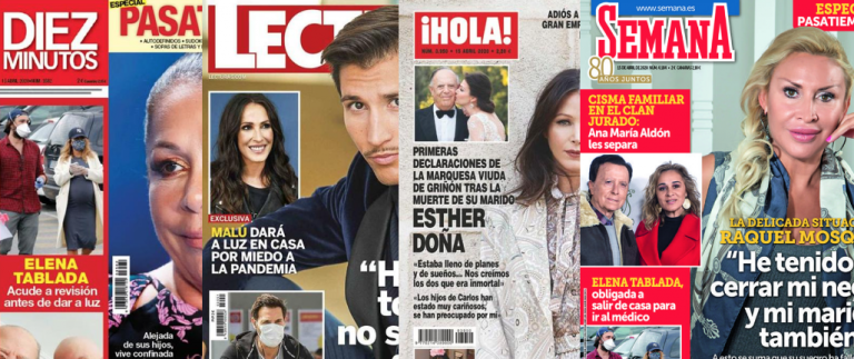 Kiosco rosa: portadas de las revistas del corazón