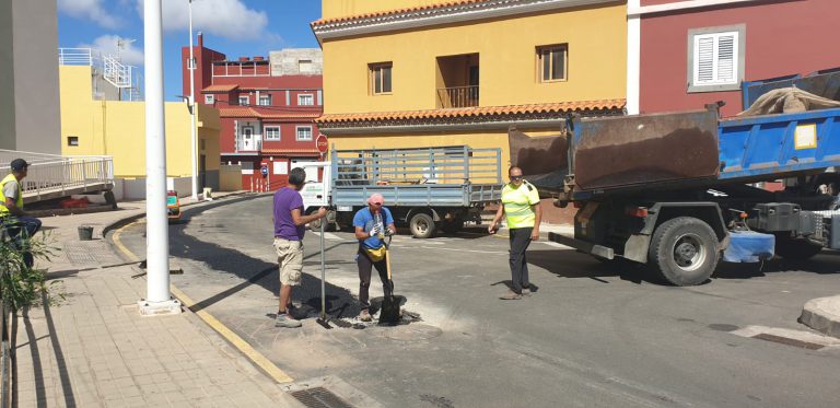 El Ayuntamiento de Santa María de Guía destina más de 10.000 euros a la canalización de aguas pluviales en Becerril