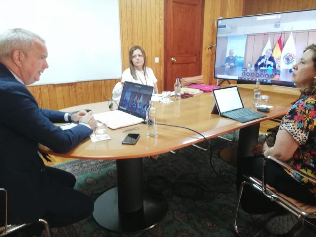 Sebastián Franquis mantiene una reunión por videoconferencia con el Ayuntamiento de LPGC