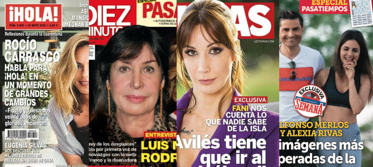 Kiosco rosa: portadas de las revistas del corazón