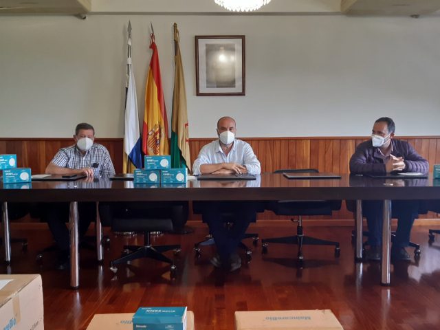 Presentación de mascarillas Consorcio de Cumbres